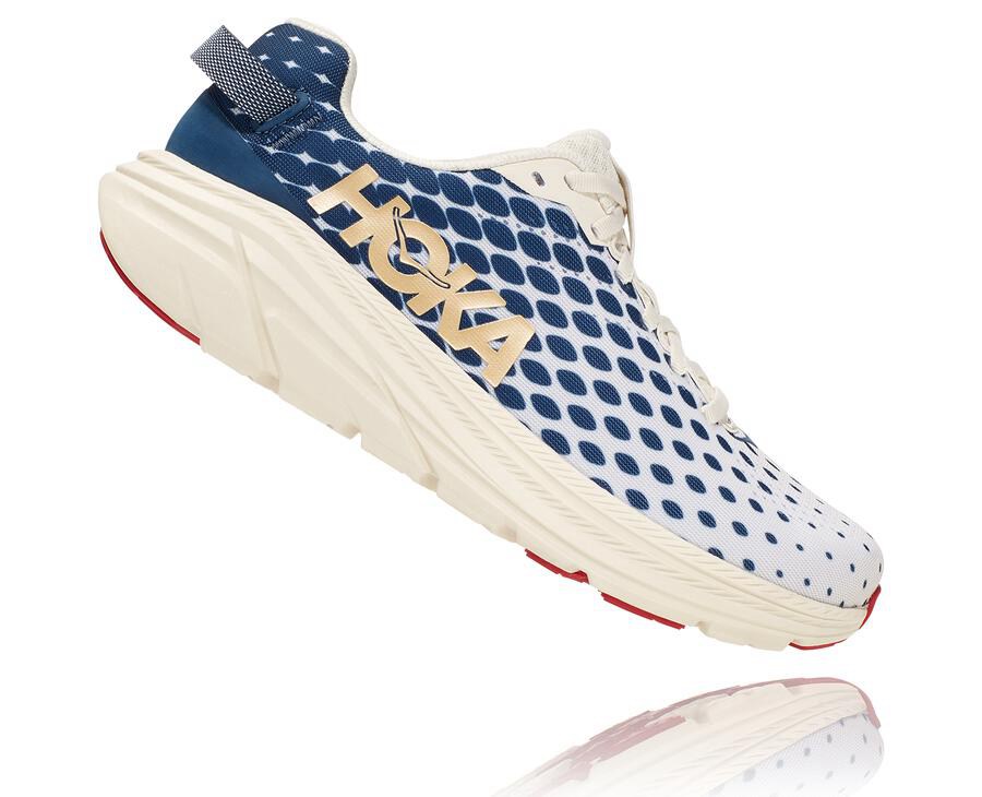 Tenis Hoka One One Feminino Branco/Azuis - Rincon 2 - 498-CRQEXI